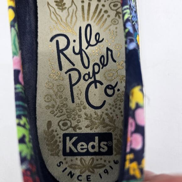 Keds x Rifle Paper Co. Double Decker Garden Party Canvas Slip-Ons US 10 - Picture 8 of 10